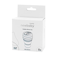 Silicone Foldable Mug 350 ml 2-in-1 New Baby - Gray