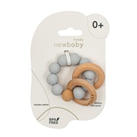 Baby silicone teether with balls New Baby grey