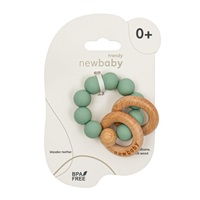 Baby silicone teether with balls New Baby green