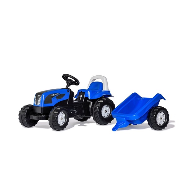 Pedal tractor with trailer Rolly Kid Landini blue