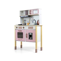 Milly Mally Bjorn Pink Wooden Play Kitchen for Kids