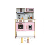 Milly Mally Bjorn Pink Wooden Play Kitchen for Kids