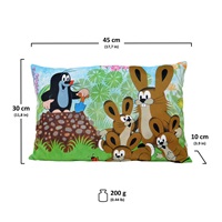 Children‘s pillow Little Mole 45x30 cm hares