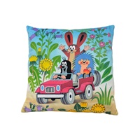 Children's pillow Little Mole 30x30 cm jeep