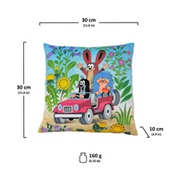 Children‘s pillow Little Mole 30x30 cm jeep