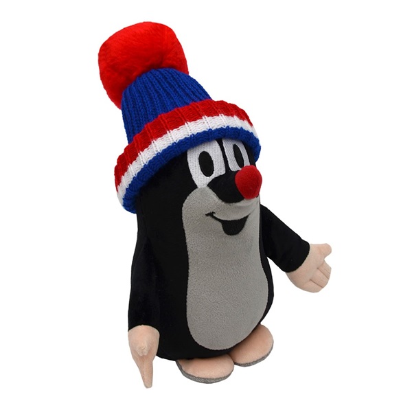 Plush toy Little Mole 25 cm beanie blue tricolor