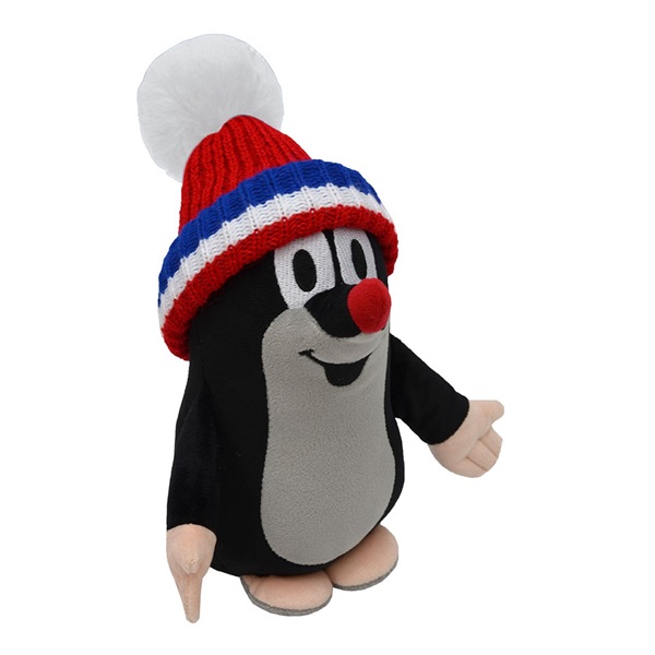 Plush toy Little Mole 25 cm beanie red tricolor