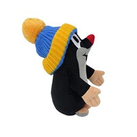 Plush toy Little Mole 25 cm beanie yellow and blue