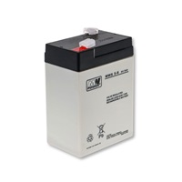 AGM Gel Battery 6V 5Ah Faston 187 MWS 5-6 Maintenance-Free