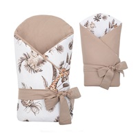 Double sided baby wrap New Baby Safari 80x80 cm