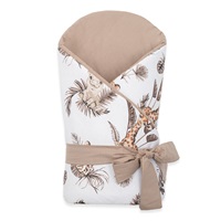 Double sided baby wrap New Baby Safari 80x80 cm