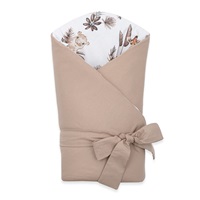 Double sided baby wrap New Baby Safari 80x80 cm