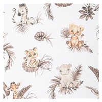 Double sided baby wrap New Baby Safari 80x80 cm