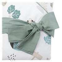 Double sided baby wrap New Baby Safari II  80x80 cm mint