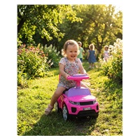 Baby Mix Prime SUV Ride-On Toy in Pink Leather