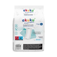 Akuku disposable super-absorbent postpartum pads, 10 pieces per pack