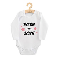 Children‘s printed body New Baby BORN IN 2025 pink