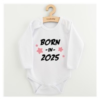 Children's printed body New Baby BORN IN 2025 pink