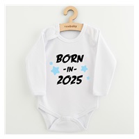 Children's printed body New Baby BORN IN 2025 blue