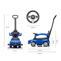 Scooter with guide bar MERCEDES C-Class Deluxe Milly Mally Blue