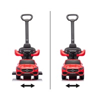 Scooter with guide bar MERCEDES C-Class Deluxe Milly Mally Red