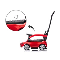 Scooter with guide bar MERCEDES C-Class Deluxe Milly Mally Red