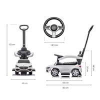 Scooter with guide bar MERCEDES C-Class Deluxe Milly Mally White