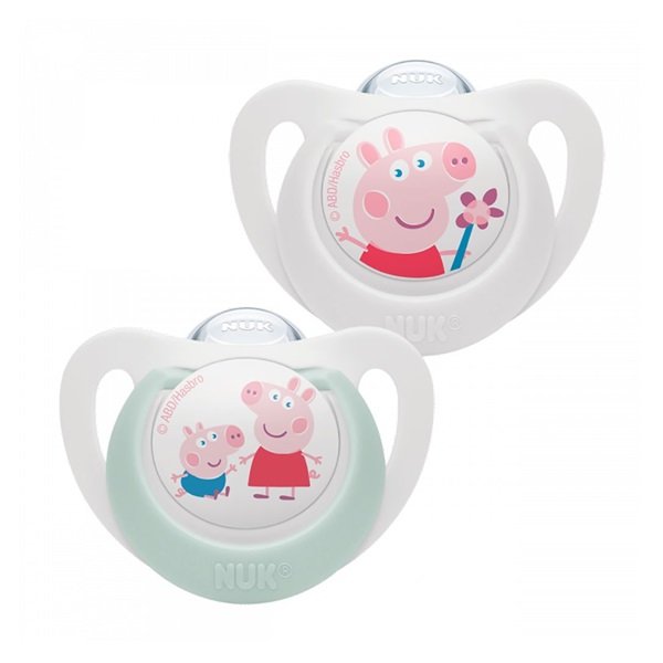 Baby soother Star Peppa Pig NUK 0-6m   2 pieces