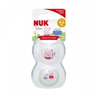 Baby soother Star Peppa Pig NUK 0-6m   2 pieces