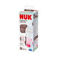 NUK Perfect Match Peppa Pig Temperature Control Baby Bottle 260 ml