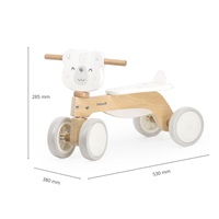 Wooden Balance Bike Viga Polar Bear