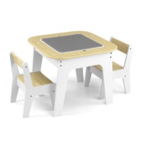 Children's table and chair Milly Mally Olaf Blocks White