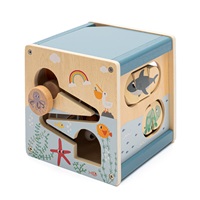 Wooden multifunctional cube Ocean Montessori Baby Mix