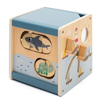 Wooden multifunctional cube Ocean Montessori Baby Mix