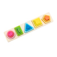 Montessori Baby Mix Wooden Shapes and Colors Puzzle