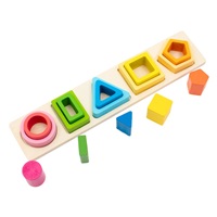 Montessori Baby Mix Wooden Shapes and Colors Puzzle