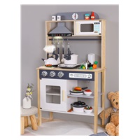 Wooden toy kitchen for children with accessories Scandi Montessori Baby Mix