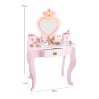 Wooden dressing table for children Baby Mix Heart white