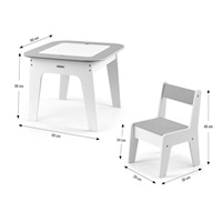 Children‘s table and chair Milly Mally Olaf Grey