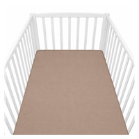 Cotton cot sheet cotton New Baby 120x60 cm cappuccino
