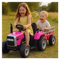 Baby Mix Erick electric tractor with remote control pink