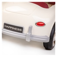 Baby Mix Retro Pearl White Electric Baby Car (damaged packaging)