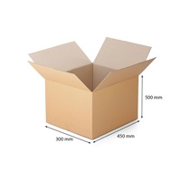 Cardboard flap box 450x300x500 mm five-layer