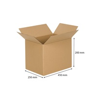 Cardboard flap box 450x250x200 mm three-layer