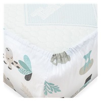 Cotton cot sheet cotton New Baby Safari II 120x60 cm
