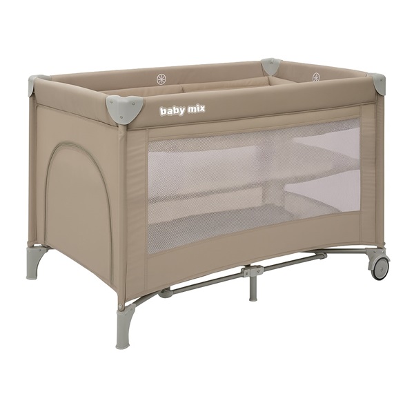 Baby Mix Lift travel cot with hanging bed beige