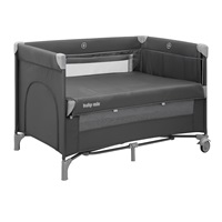 Baby travel cot with pull-out sideboard Side Baby Mix grey