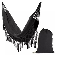 Large Hanging Hammock for Two Hamaka XXL BOHO Baby Mix black