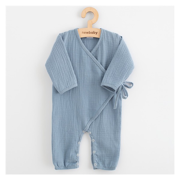 Baby Muslin Jumpsuit New Baby blue