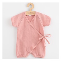 Baby Summer Muslin Jumpsuit New Baby pink